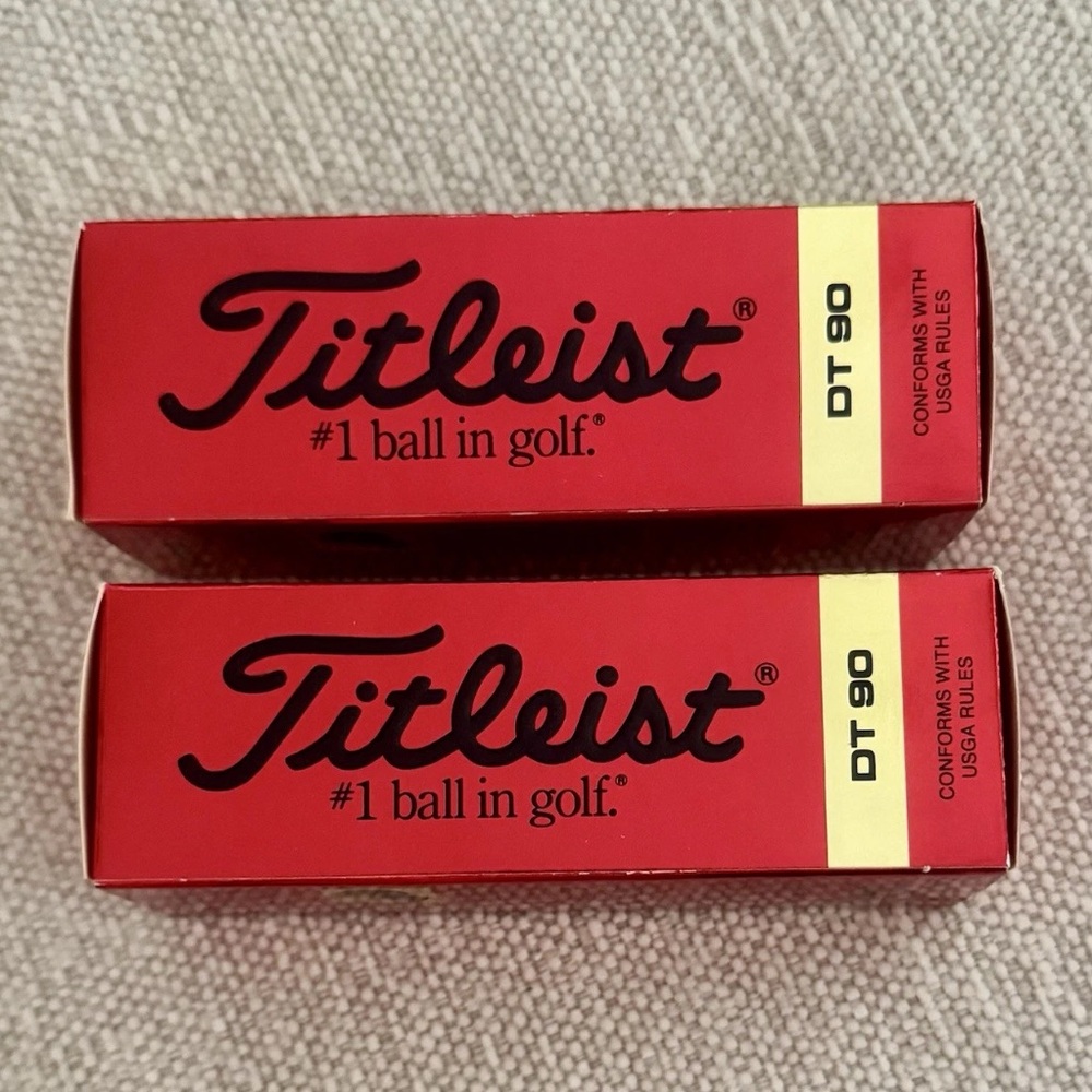 Titleist DT 90 Golf Balls 2 Boxes/6 Balls